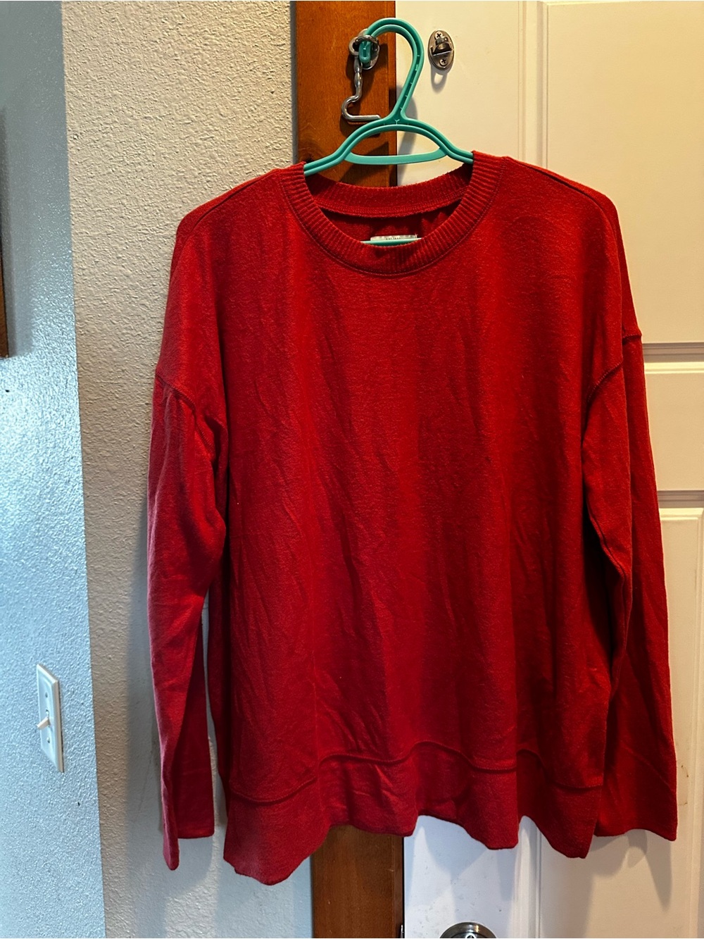 Lucky Brand coral Crewneck Sweater